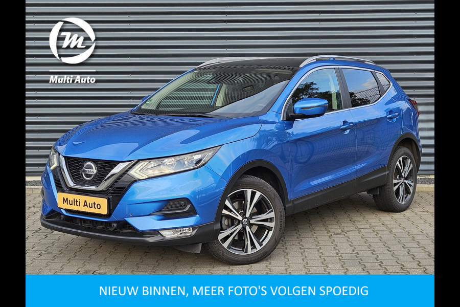 Nissan QASHQAI 1.3 DIG-T N-Connecta 160pk Automaat | Panodak | Camera | Sportstoelen verwarmd | Navi | Apple Carplay | DAB | 18"L.M |