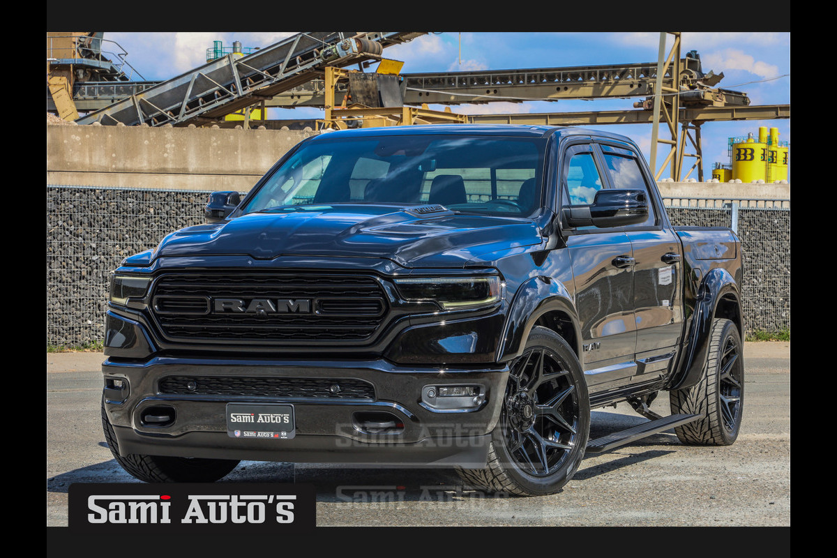 Dodge Ram 1500 LIMITED BLACK | LPG | XB9 | COVER | MWK | VIRTUAL | HUD ADG | SER LUCHTVERING | MEEST VOLLE UITVOERING | 5.7 V8 HEMI 402PK | CREW CAB | DUBBELE CABINE | DC | 5 PERSOONS | GRIJSKENTEKEN BEDRIJFS AUTO | VOORRAAD NUMMER 2154 - 6464 | TOP DEAL !! MEEST GEVRAAGDE UITVOERING !