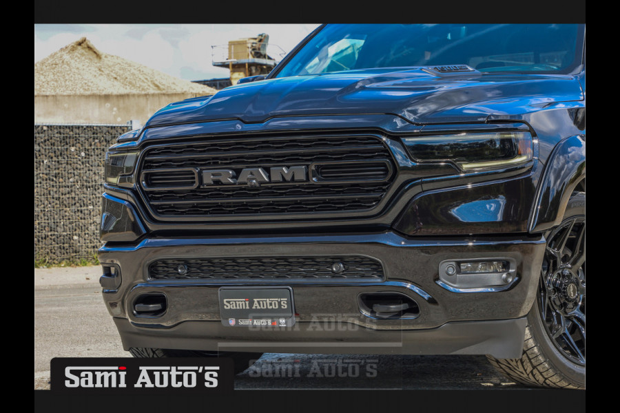 Dodge Ram 1500 LIMITED BLACK | LPG | XB9 | COVER | MWK | VIRTUAL | HUD ADG | SER LUCHTVERING | MEEST VOLLE UITVOERING | 5.7 V8 HEMI 402PK | CREW CAB | DUBBELE CABINE | DC | 5 PERSOONS | GRIJSKENTEKEN BEDRIJFS AUTO | VOORRAAD NUMMER 2154 - 6464 | TOP DEAL !! MEEST GEVRAAGDE UITVOERING !