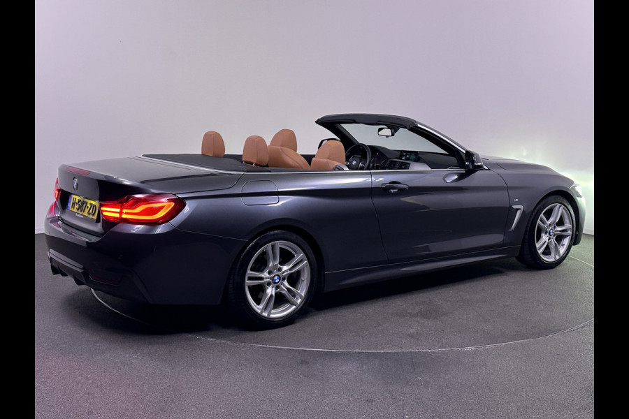 BMW 4 Serie Cabrio 420i High M Sport Edition 184pk Dealer O.H | Lederen Sportstoelen Memory | Navi Pro | Virtual Cockpit | DAB | Stuur / Stoelverwarming | LED | 18"L.M |