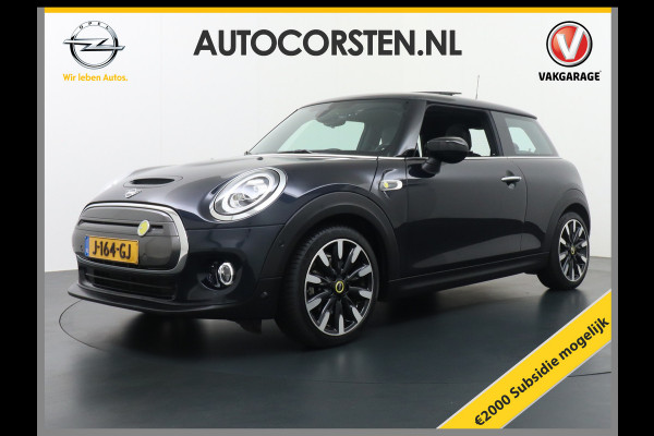 MINI Electric €17.895,- na Subsidie. Leer Pano-dak Skdak Camera HUD Sportst. Camera Carplay-vb. Ecc Navi-Connected Plus DAB Bluetooth PDC Rege Harman-Kardon Hifi Isofix B-spieg el/klap/verw  Lichtpakket bi-ruim Yours €2.000 subsidie mogelijk!