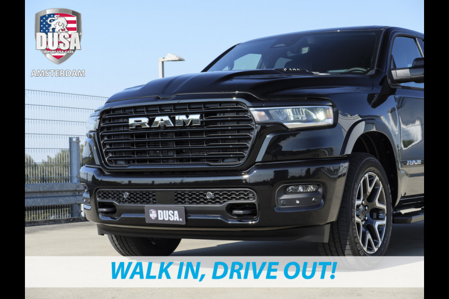 Dodge Ram 1500 | Laramie | Sport | Crew Cab | 4X4 | 2025 | Panorama | 12-inch Touchscreen | Sport Package Meerprijs extra opties / Accessoires zoals Deksel, Backflip, Fenders, wraps, Stripings etc