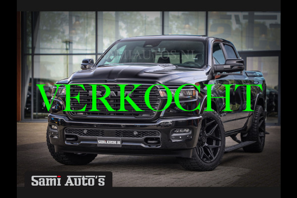 Dodge Ram LARAMIE NIGHT PREMIUM 2025 | BOM VOL + 14.4 INCH SCHERM BOM VOL | LUCHTVERING | HUD | HURRICAN 420PK 636 Nm TWIN TURBO | PRIJS M DUBBELE CABINE | PICK UP | 5 PERSOONS | DC | GRIJSKENTEKEN | VOORRAAD NR 2213 - 4964