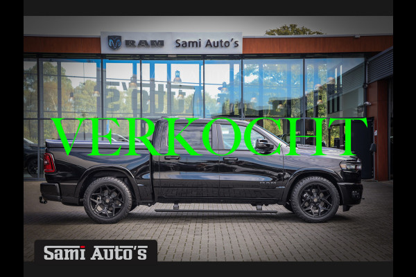 Dodge Ram LARAMIE NIGHT PREMIUM 2025 | BOM VOL + 14.4 INCH SCHERM BOM VOL | LUCHTVERING | HUD | HURRICAN 420PK 636 Nm TWIN TURBO | PRIJS M DUBBELE CABINE | PICK UP | 5 PERSOONS | DC | GRIJSKENTEKEN | VOORRAAD NR 2213 - 4964