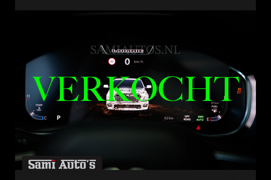 Dodge Ram LARAMIE NIGHT PREMIUM 2025 | BOM VOL + 14.4 INCH SCHERM BOM VOL | LUCHTVERING | HUD | HURRICAN 420PK 636 Nm TWIN TURBO | PRIJS M DUBBELE CABINE | PICK UP | 5 PERSOONS | DC | GRIJSKENTEKEN | VOORRAAD NR 2213 - 4964