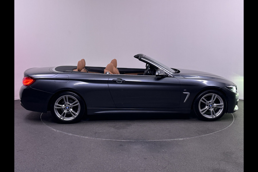 BMW 4 Serie Cabrio 420i High M Sport Edition 184pk Dealer O.H | Lederen Sportstoelen Memory | Navi Pro | Virtual Cockpit | DAB | Stuur / Stoelverwarming | LED | 18"L.M |