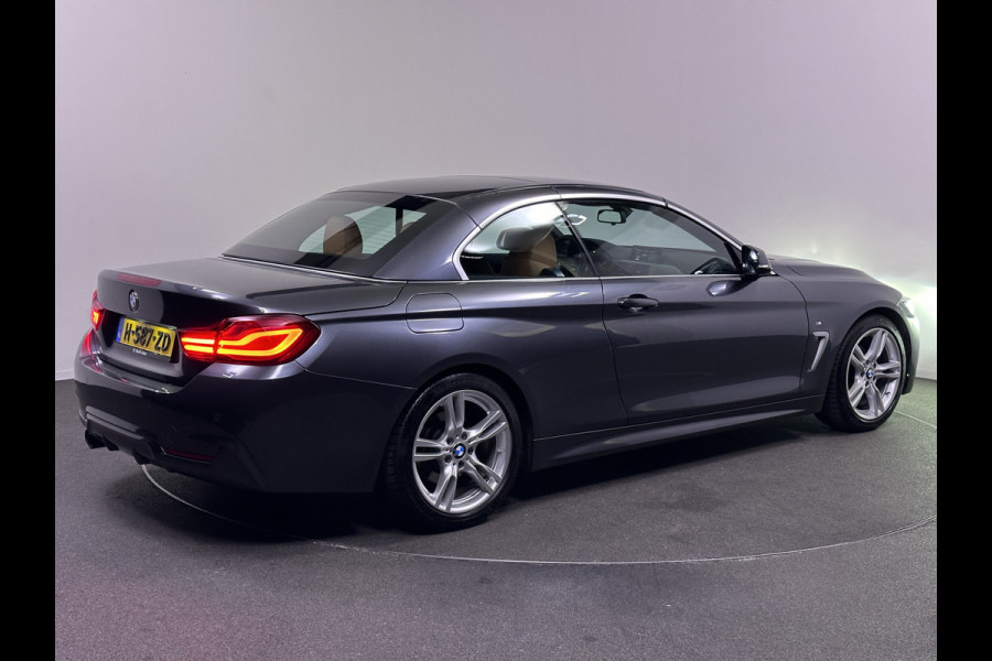 BMW 4 Serie Cabrio 420i High M Sport Edition 184pk Dealer O.H | Lederen Sportstoelen Memory | Navi Pro | Virtual Cockpit | DAB | Stuur / Stoelverwarming | LED | 18"L.M |