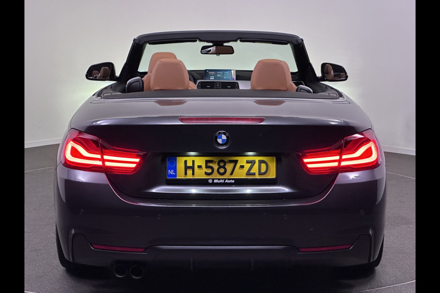 BMW 4 Serie Cabrio 420i High M Sport Edition 184pk Dealer O.H | Lederen Sportstoelen Memory | Navi Pro | Virtual Cockpit | DAB | Stuur / Stoelverwarming | LED | 18"L.M |