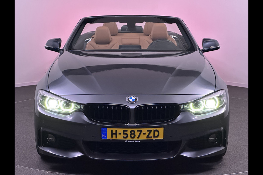 BMW 4 Serie Cabrio 420i High M Sport Edition 184pk Dealer O.H | Lederen Sportstoelen Memory | Navi Pro | Virtual Cockpit | DAB | Stuur / Stoelverwarming | LED | 18"L.M |