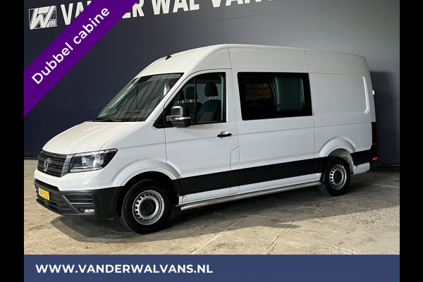 Volkswagen Crafter 2.0 TDI 141pk L3H3 L2H2 Dubbele Cabine Euro6 Airco | 6-Zits | 3000kg Trekhaak | Camera | Apple Carplay Android Auto, Cruisecontrol, Parkeersensoren