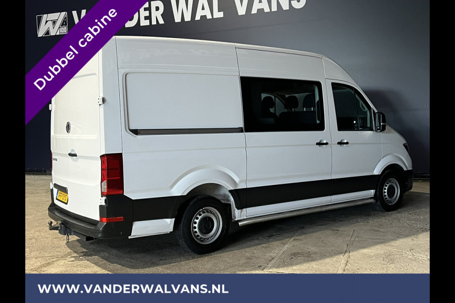 Volkswagen Crafter 2.0 TDI 141pk L3H3 L2H2 Dubbele Cabine Euro6 Airco | 6-Zits | 3000kg Trekhaak | Camera | Apple Carplay Android Auto, Cruisecontrol, Parkeersensoren