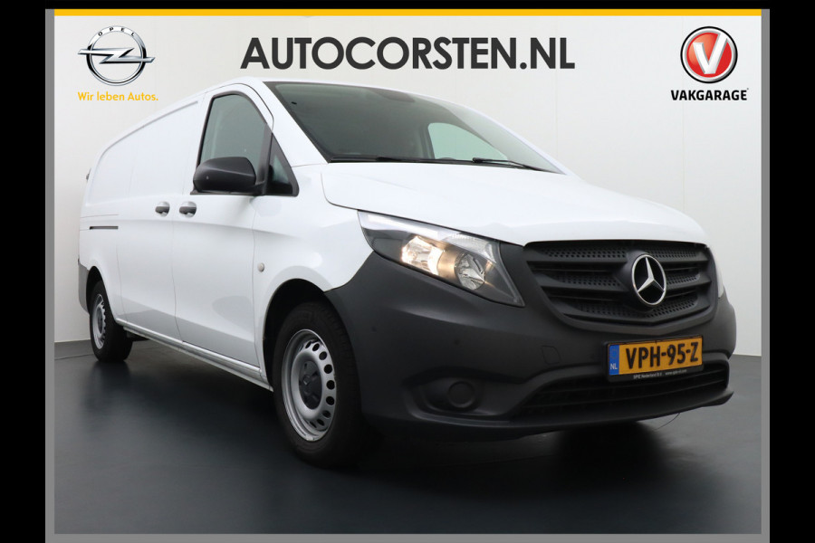 Mercedes-Benz Vito 116 CDI 164PK L3 Navi Camera Trekhaak ParkeerSensoren-A+Voor CruiseControle Zijschuifdeur rechts Elektr.Verwarmde-buitenspiegels Audio-40 Facelift type 2.000kg trekvermogen, aanhanger-assistent ! 164pk (380Nm bij 1200trpm!!)EURO 6d Bluetec Gen 3 Blue Efficiency