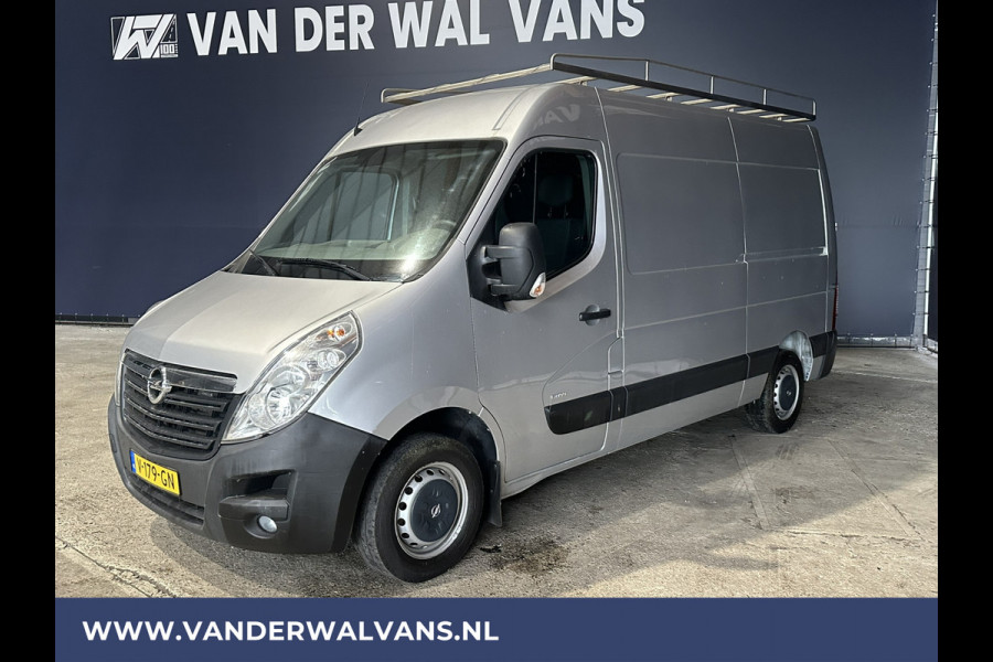 Opel Movano 2.3 CDTI 131pk L2H2 Euro6 Airco | Imperiaal | Navigatie | 2500kg Trekhaak | Cruisecontrol 270gr achterdeuren, Bijrijdersbank, Bluetooth-telefoonvoorbereiding