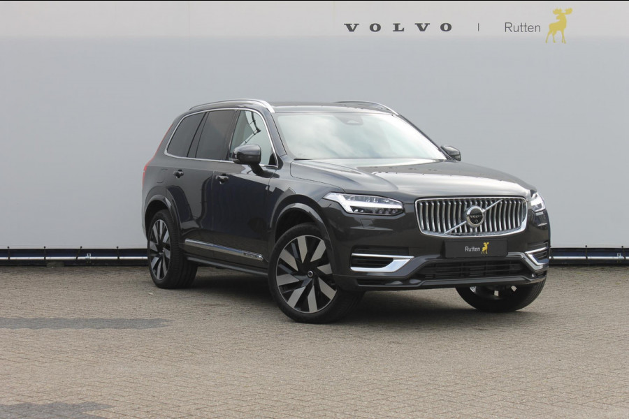 Volvo XC90 T8 455PK Automaat Recharge AWD Ultimate Bright Long Range / Panoramisch schuif-kanteldak / Luchtvering / Semi elektrisch wegklapbare trekhaak / 21" lichtmetalen velgen