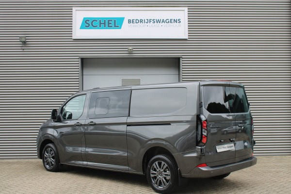 Ford Transit Custom 320 2.0 TDCI L2H1 Limited DC 170pk - Adaptive Cruise - Navi - 2x Schuifdeur - Verwarmd stuur - 70l tank - 17" LM velgen - Rijkla