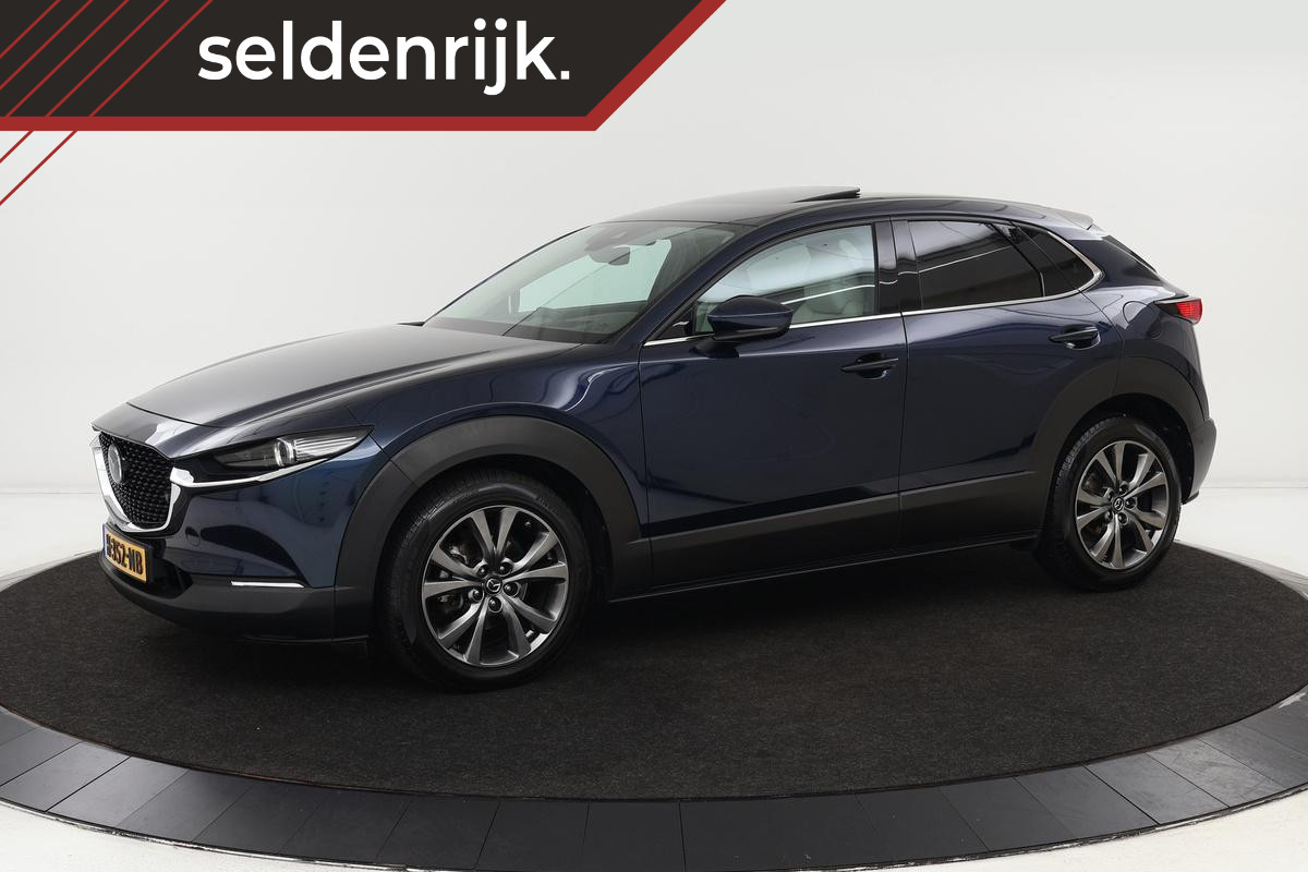 Mazda CX-30 2.0 SkyActiv-X Hybrid Luxury | Schuifdak | 360 Camera | Trekhaak | Leder | Carplay | Head-up | Stoelverwarming | Full LED