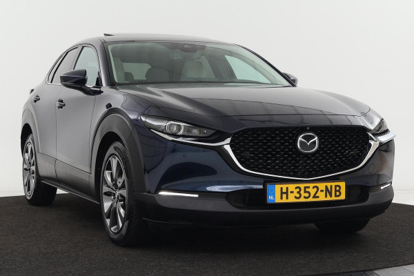 Mazda CX-30 2.0 SkyActiv-X Hybrid Luxury | Schuifdak | 360 Camera | Trekhaak | Leder | Carplay | Head-up | Stoelverwarming | Full LED