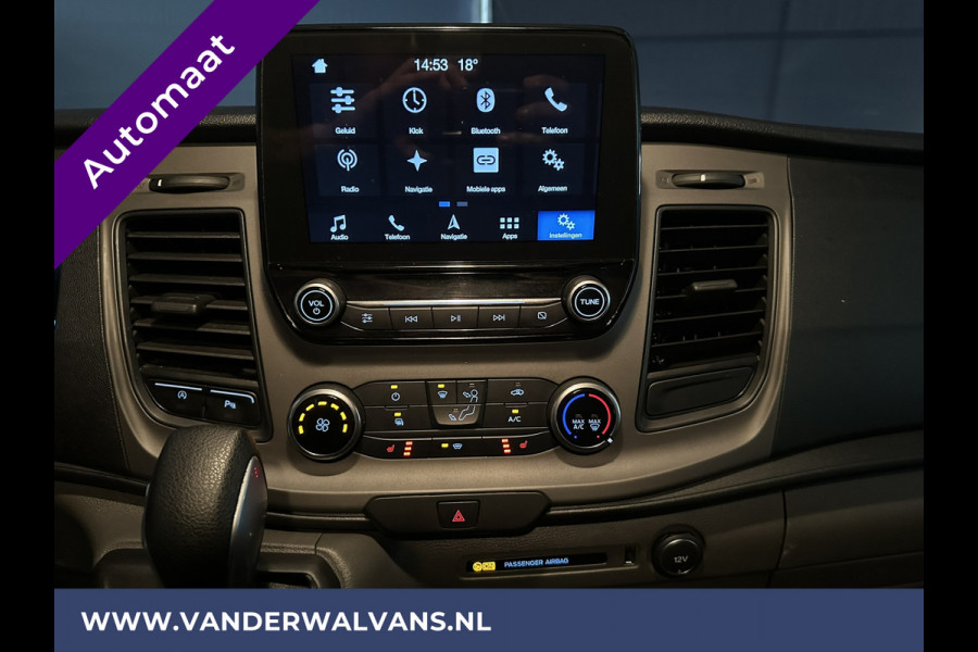 Ford Transit Custom 2.0 TDCI 170pk Automaat L2H1 inrichting Euro6 Airco | 2x Zijdeur | Navigatie Apple Carplay, Android Auto, Cruisecontrol, Parkeersensoren, Stoelverwarming, Verwarmde voorruit, LED, Bijrijdersbank