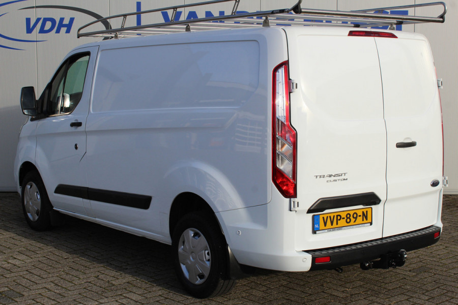 Ford Transit Custom 280 2.0-105pk TDCI L1H1 Trend. Goede, nette Ford Transit Custom ! Airco, camera, parkeersensoren v/a, trekhaak, cruise control, bijrijdersbank, imperiaal, telefoonvoorb., etc.