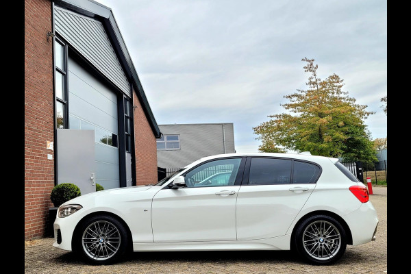 BMW 1-serie 118i M-sport (€ 18.450,- ex BTW), LED, HIFI, Leder (NL-auto met NAP)