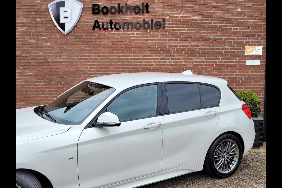 BMW 1-serie 118i M-sport (€ 18.450,- ex BTW), LED, HIFI, Leder (NL-auto met NAP)