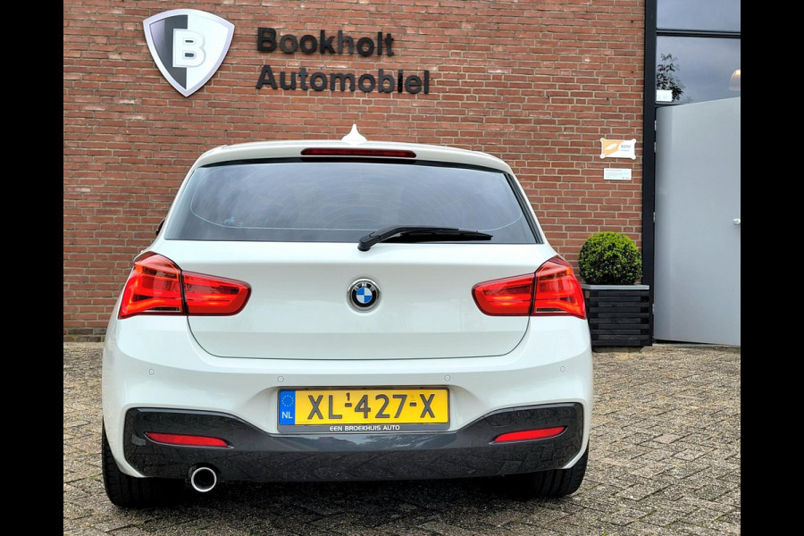 BMW 1-serie 118i M-sport (€ 18.450,- ex BTW), LED, HIFI, Leder (NL-auto met NAP)