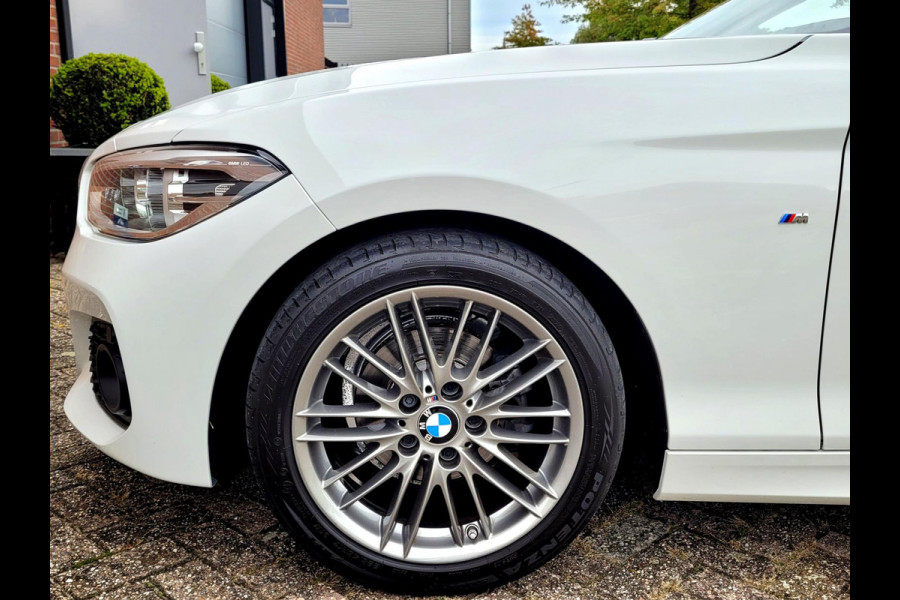 BMW 1-serie 118i M-sport (€ 18.450,- ex BTW), LED, HIFI, Leder (NL-auto met NAP)