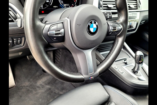 BMW 1-serie 118i M-sport (€ 18.450,- ex BTW), LED, HIFI, Leder (NL-auto met NAP)