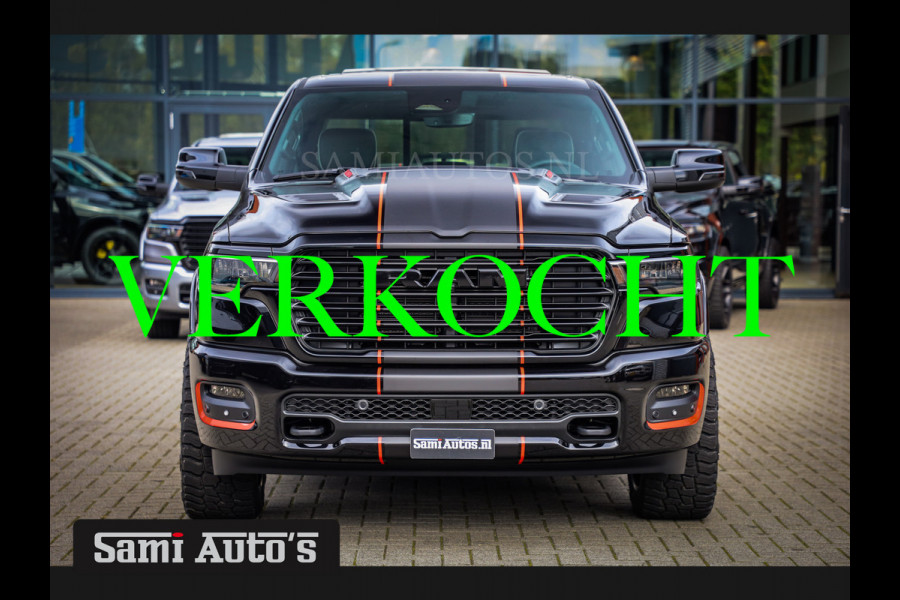 Dodge Ram 2025 LARAMIE NIGHT PREMIUM | BOM VOL + 14.4 INCH SCHERM BOM VOL | LUCHTVERING | HUD | HURRICAN 420PK 636 Nm TWIN TURBO | PRIJS M DUBBELE CABINE | PICK UP | 5 PERSOONS | DC | GRIJSKENTEKEN | VOORRAAD NR 2222 - 7655