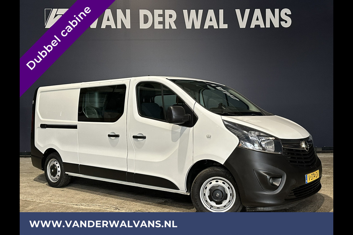 Opel Vivaro 1.6 CDTI 126pk L2H1 Dubbele Cabine Euro6 Airco | Navigatie | Camera | 5-Zits | cruisecontrol, parkeersensoren, trekhaak