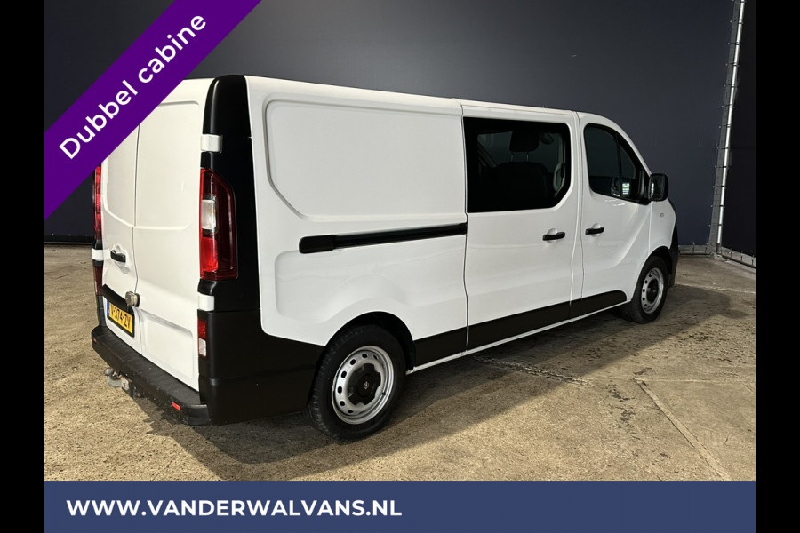 Opel Vivaro 1.6 CDTI 126pk L2H1 Dubbele Cabine Euro6 Airco | Navigatie | Camera | 5-Zits | cruisecontrol, parkeersensoren, trekhaak