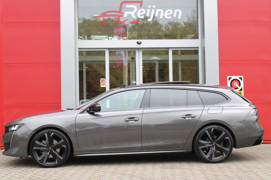 Peugeot 508 SW 1.6 HYbrid 225PK AUTOMAAT GT PACK BUSINESS | PANORAMA SCHUIF / KANTELDAK | FOCAL AUDIO SYSTEM | NAVIGATIE 10" TOUCHSCREEN | 360° CAMERA | DODEHOEK BEWAKING | ELEKTRISCHE STOEL VERSTELLING MET GEHEUGEN | LEDEREN BEKLEDING | STOEL VERWARMING | STOELEN MET MASSAGE FUNCTIE |KEYLESS ENTRY/START | ADAPTIVE CRUISE CONTROL | CLIMATE CONTROL | FULL LED KOPLAMPEN | 20" LICHTMETALEN VELGEN | ELEKTRISCHE ACHTERKLEP | APPLE CARPLAY/ANDROID AUTO | ADAPTIVE DEMPING SYSTEM |