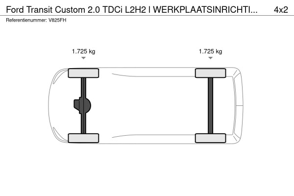 Ford Transit Custom 2.0 TDCi L2H2 l WERKPLAATSINRICHTING l SERVICEBUS l SORTIMO l AIRCO