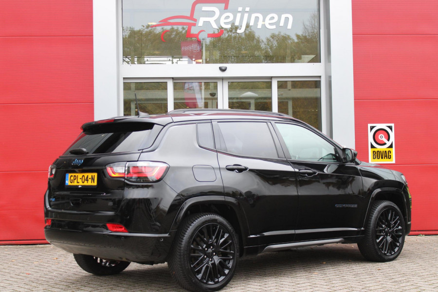 Jeep Compass 4xe SUMMIT 240PK PHEV AUTOMAAT | NAVIGATIE 10,25 "TOUCHSCREEN | APPLE CARPLAY/ANDROID AUTO | 360° CAMERA | DAB+ RADIO | CLIMATE CONTROL | 19"GLOSS BLACK LICHTMETALEN VELGEN | ADAPTIVE / CRUISE CONTROL | DIGITAAL INSTRUMENTENPANEEL | LEDEREN BEKLEDING | STOELVERWARMING / STOELKOELING | ELEKTRISCH VERSTELBARE BESTUURDERSSTOEL MET GEHEUGEN / BIJRIJDERSTOEL ELEKTRISCH VERSTELBAAR | ELEKTRISCH BEDIENBARE ACHTERKLEP | FULL LED KOPLAMPEN | LED MISTLAMPEN / BOCHTVERLICHTING | KEYLESS ENTRY & START | DRAADLOOS LADEN | DRAADLOOS APPLE CARPLAY |