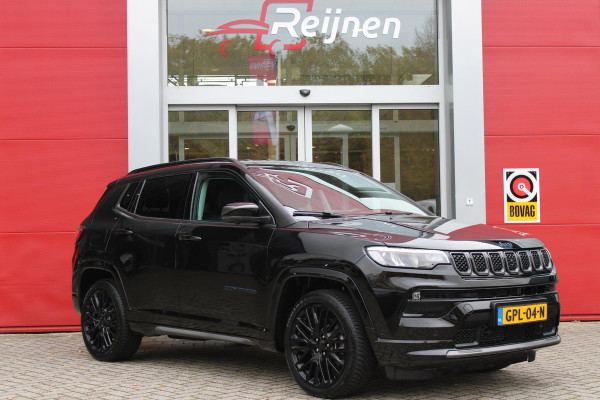 Jeep Compass 4xe SUMMIT 240PK PHEV AUTOMAAT | NAVIGATIE 10,25 "TOUCHSCREEN | APPLE CARPLAY/ANDROID AUTO | 360° CAMERA | DAB+ RADIO | CLIMATE CONTROL | 19"GLOSS BLACK LICHTMETALEN VELGEN | ADAPTIVE / CRUISE CONTROL | DIGITAAL INSTRUMENTENPANEEL | LEDEREN BEKLEDING | STOELVERWARMING / STOELKOELING | ELEKTRISCH VERSTELBARE BESTUURDERSSTOEL MET GEHEUGEN / BIJRIJDERSTOEL ELEKTRISCH VERSTELBAAR | ELEKTRISCH BEDIENBARE ACHTERKLEP | FULL LED KOPLAMPEN | LED MISTLAMPEN / BOCHTVERLICHTING | KEYLESS ENTRY & START | DRAADLOOS LADEN | DRAADLOOS APPLE CARPLAY |