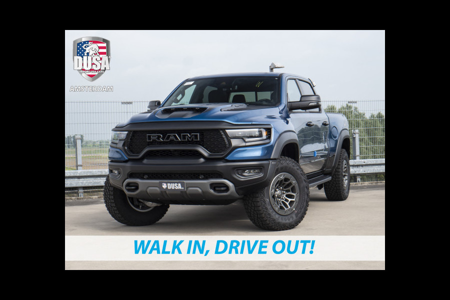 Dodge Ram 1500 | TRX | 6.2 Supercharged V8 | 4x4 | Crew Cab | Beschikbaar in meerdere kleuren | 702pk  | Red Accent interior Meerprijs extra opties / Accessoires zoals Deksel, Backflip, Fenders, wraps, Stripings etc