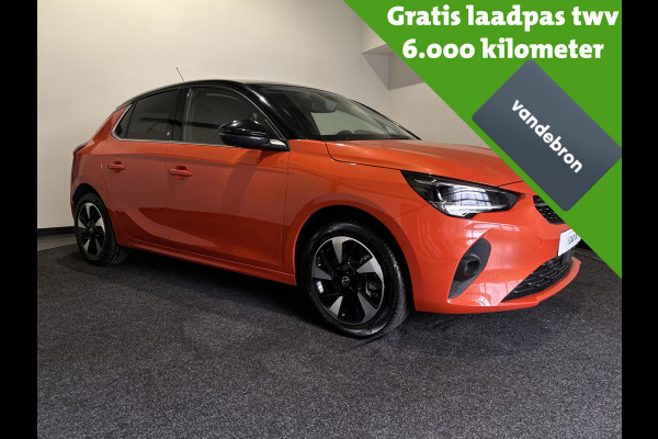 Opel CORSA-E Elegance 50 kWh | Prachtige oranje corsa | Opvallende kleur | Achteruitrijcamera en sensoren Private Lease € 388,- per maand!