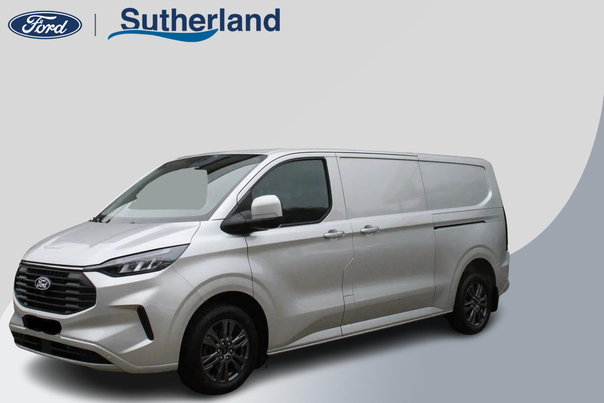 Ford Transit Custom 320 2.0 TDCI L2H1 Limited SCI  170pk Automaat! | 5 jaar garantie |  17 inch velgen | Dubbele schuifdeur | Draadloos opladen | Reservewiel |  70L brandstoftank | Trekhaak