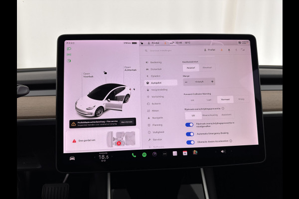 Tesla Model 3 Standard RWD Plus 60 kWh (INCL-BTW) Aut. *PANO | TOWBAR | AUTO-PILOT | NAPPA-LEATHER | KEYLESS | FULL-LED | MEMORY-PACK | SURROUND-VIEW | DAB | APP-CONNECT | DIGI-COCKPIT | LANE-ASSIST | COMFORT-SEATS | 18"ALU*