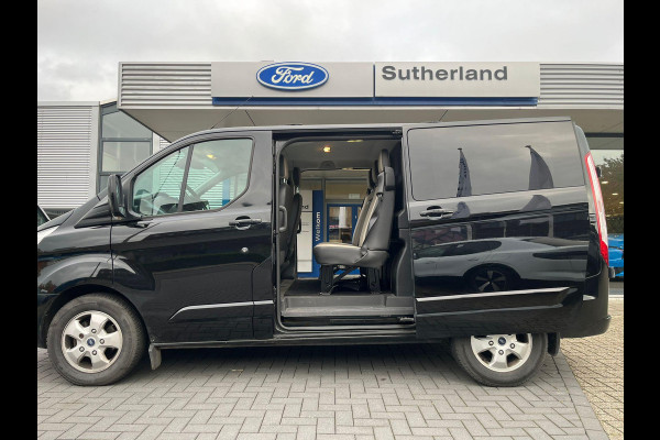 Ford Transit Custom 290 2.0 TDCI L1H1 Limited DC 170pk | Dubbele Cabine | Automaat | Leer | Stoelverwarming | Camera achter | Dubbele schuifdeur |