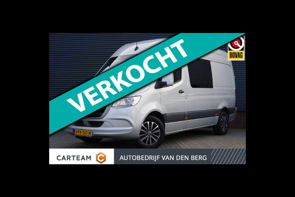 Mercedes-Benz Sprinter 316 2.2 CDI L2H2 DC-6P, AUT. ACC, CLIMA, CAMERA, NAVI, PARKEERSENSOREN RONDOM, DUBBELE CABINE