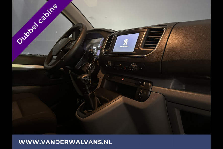 Peugeot Expert 2.0 BlueHDI 123pk L3H1 Dubbele cabine Euro6 Airco | 2x Zijdeur | Navigatie | 6-Zits 2500kg Trekhaak, Parkeersensoren, Apple Carplay, Android Auto, Cruisecontrol