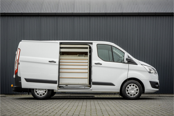 Ford Transit Custom 2.0 TDCI L1H1 | Euro 6 | Cruise | Camera | Airco | Inrichting | PDC | Schuifdeur L+R