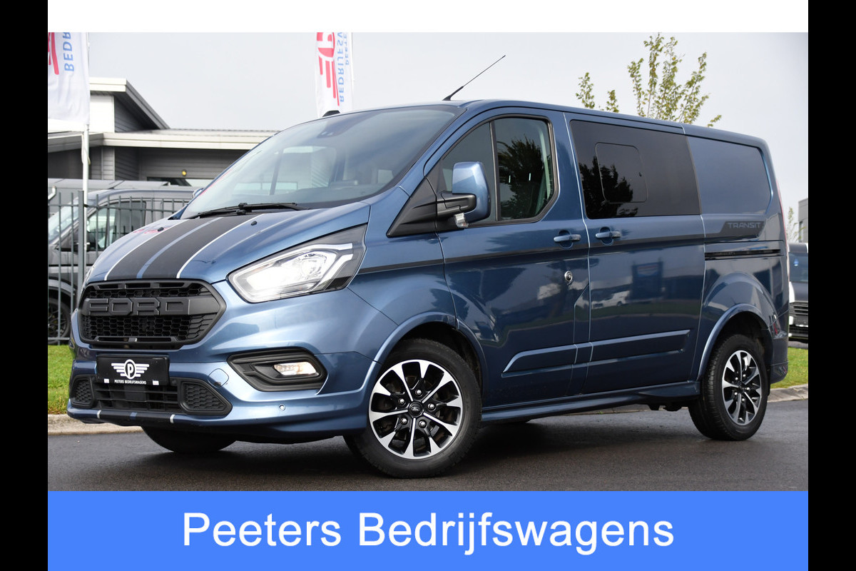 Ford Transit Custom 320 2.0 TDCI L1H1 Sport DC Adaptieve Cruise, Carplay, 185PK, Automaat, Sensoren, multimedia, Stoelverwarming, UNIEK!