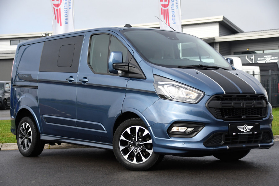 Ford Transit Custom 320 2.0 TDCI L1H1 Sport DC Adaptieve Cruise, Carplay, 185PK, Automaat, Sensoren, multimedia, Stoelverwarming, UNIEK!