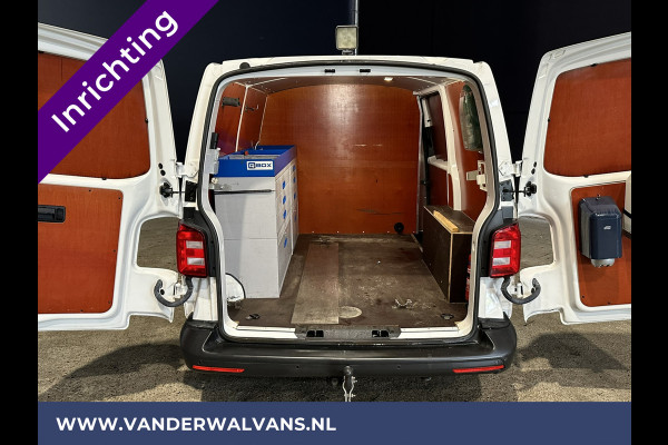 Volkswagen Transporter 2.0 TDI L1H1 inrichting Euro6 Airco | Omvormer | Trekhaak | Cruisecontrol Parkeersensoren, Bijrijdersbank