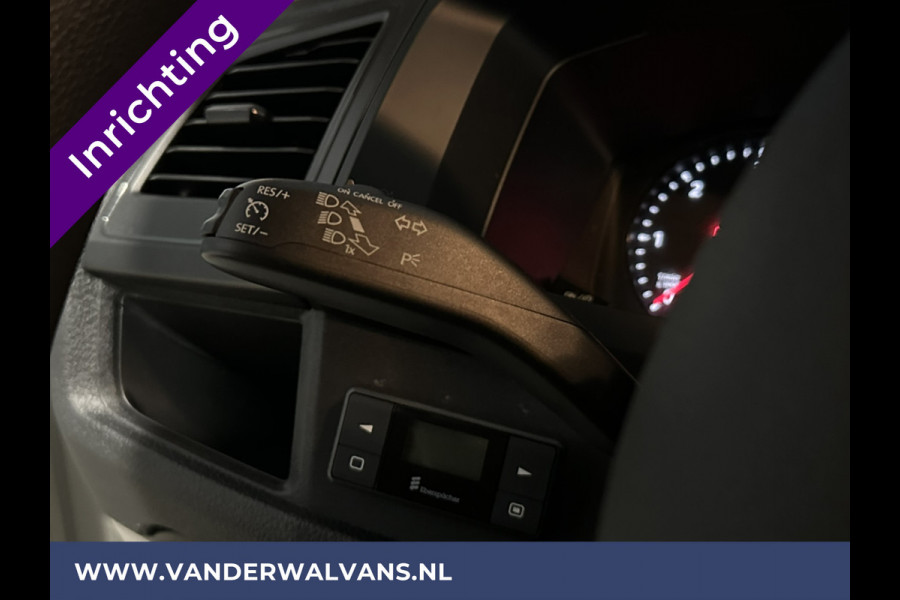 Volkswagen Transporter 2.0 TDI L1H1 inrichting Euro6 Airco | Omvormer | Trekhaak | Cruisecontrol Parkeersensoren, Bijrijdersbank