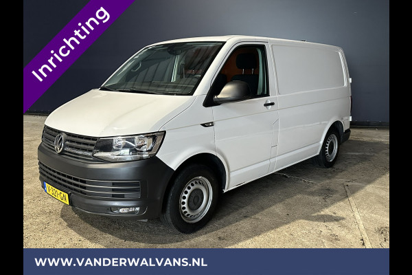 Volkswagen Transporter 2.0 TDI L1H1 inrichting Euro6 Airco | Omvormer | Trekhaak | Cruisecontrol Parkeersensoren, Bijrijdersbank