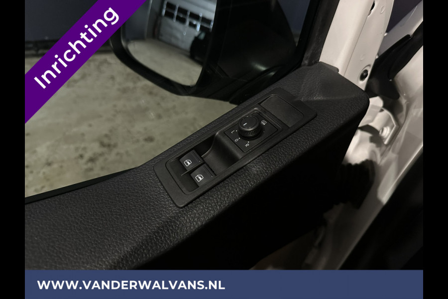 Volkswagen Transporter 2.0 TDI L1H1 inrichting Euro6 Airco | Omvormer | Trekhaak | Cruisecontrol Parkeersensoren, Bijrijdersbank