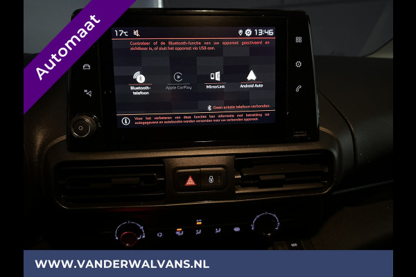 Citroën Berlingo 1.5 BlueHDI 131pk Automaat L1H1 Euro6 Airco | 3-Zits | Apple Carplay Android Auto, Cruisecontrol, Parkeersensoren, Bijrijdersbank